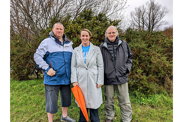 Photo of Ade Chapmanlaw, Rachel Maidment and Tony Trent